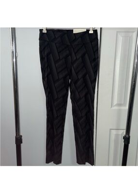 Soft Surroundings Black Petite
Straight Leg Ankle Pants Geometric Size XS NWT!